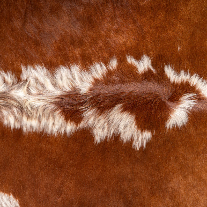 Brazilian Hereford Cowhide Rug Size 6'10" L x 6'10" W 7573