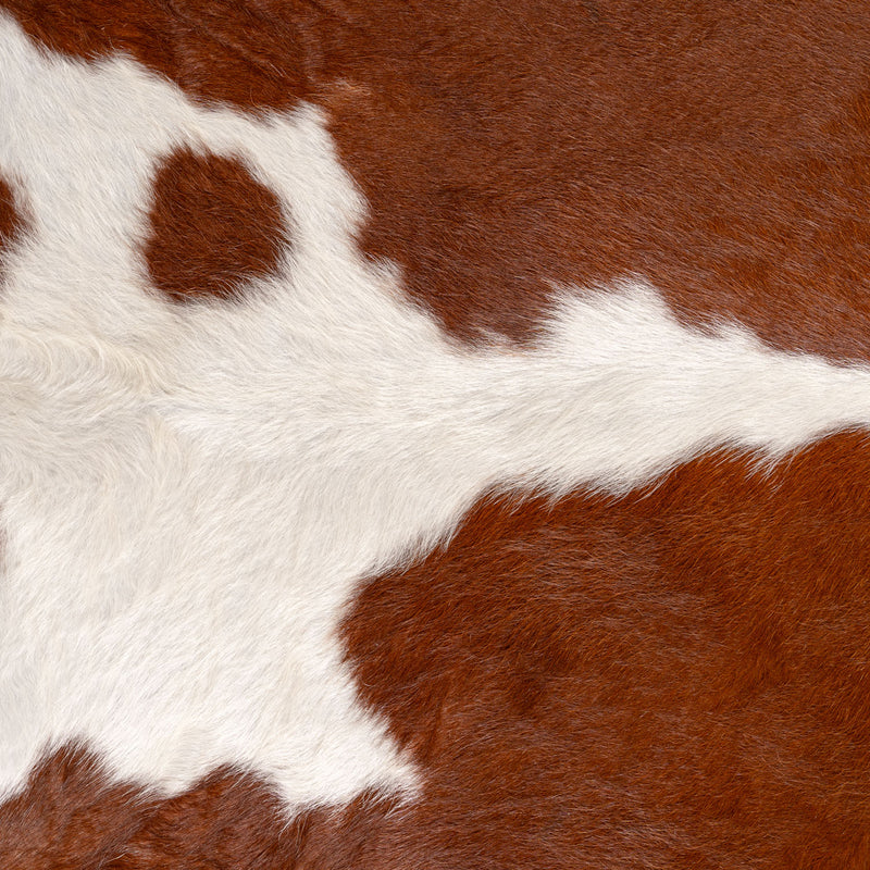 Brazilian Hereford Cowhide Rug Size 7' L x 7' W 7575