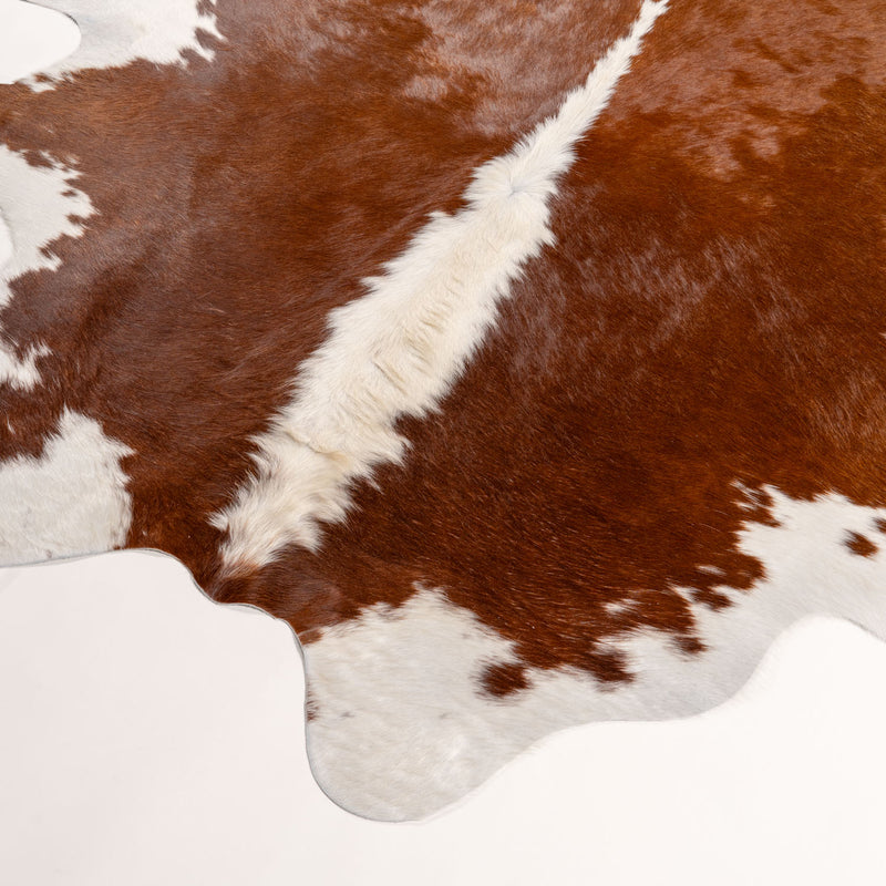 Brazilian Hereford Cowhide Rug Size 6'10" L x 6'1" W 7576