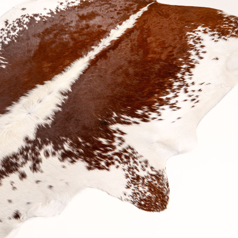 Brazilian Hereford Cowhide Rug Size 7'3" L x 6'11" W 7577