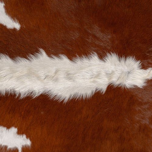 Brazilian Hereford Cowhide Rug Size 7'4" L x 6'1" W 7587