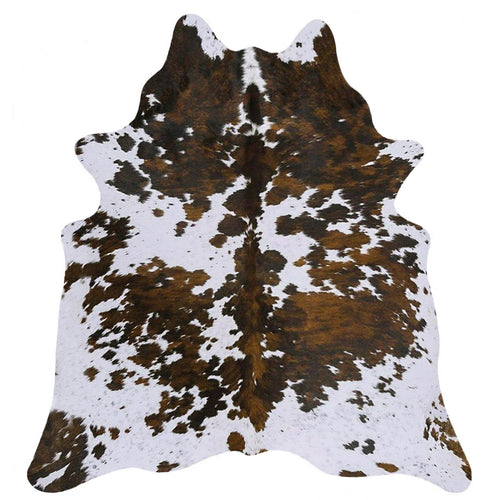 Tricolor Brazilian Cowhide Rug: XL, Natural Suede Leather | eCowhides