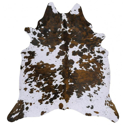 Tricolor Brazilian Cowhide Rug: XL, Natural Suede Leather | eCowhides