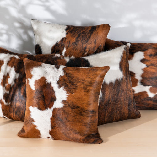 Tricolor Cowhide Pillow