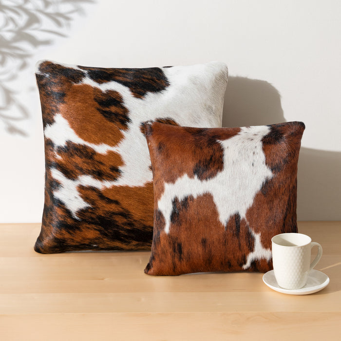 Tricolor Cowhide Pillow