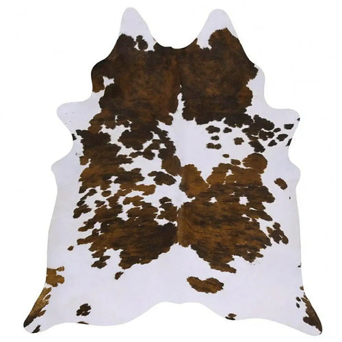 Tricolor Brazilian Cowhide Rug, Natural Suede Leather | eCowhides