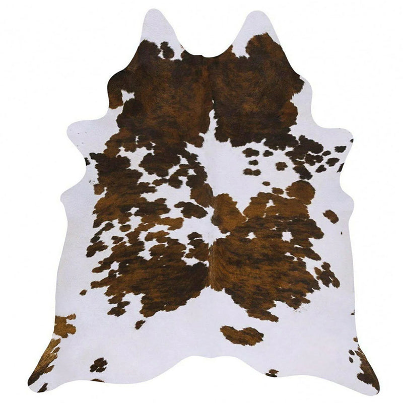 Tricolor Brazilian Cowhide Rug: Xxl , Natural Suede Leather | eCowhides