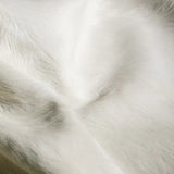 White Natural Cowhide Rug , Natural Suede Leather | eCowhides