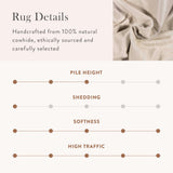 White Natural Cowhide Rug