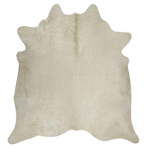 White Brazilian Cowhide Rug: XL