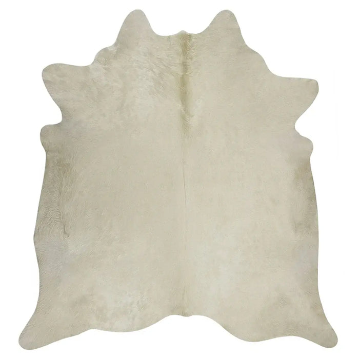White Brazilian Cowhide Rug, Natural Suede Leather | eCowhides