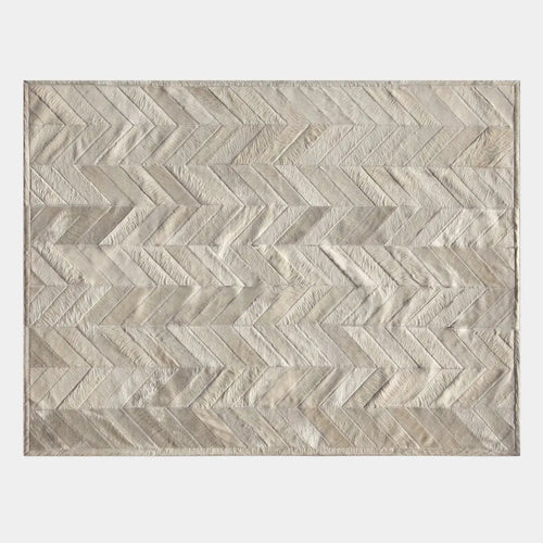 Chevron Cowhide Rug, Anti-Slip Backing | eCowhides
