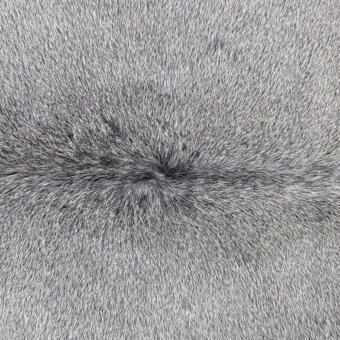 Grey Brazilian Cowhide Rug, Natural Suede Leather | eCowhides