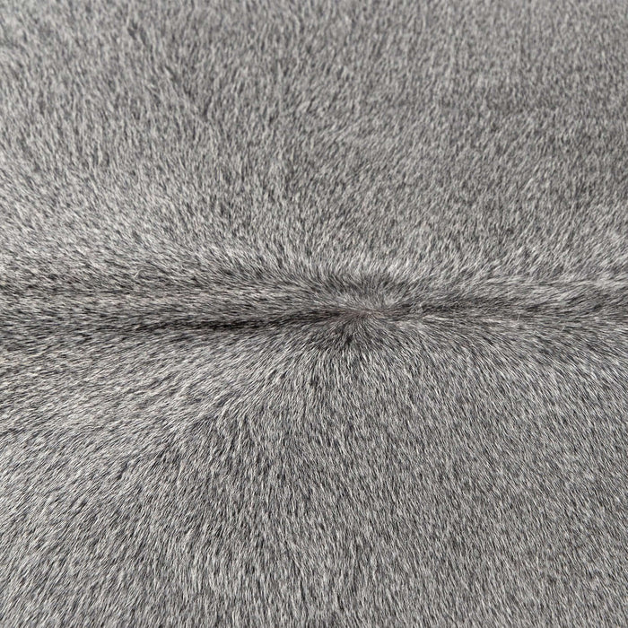 Grey Brazilian Cowhide Rug, Natural Suede Leather | eCowhides