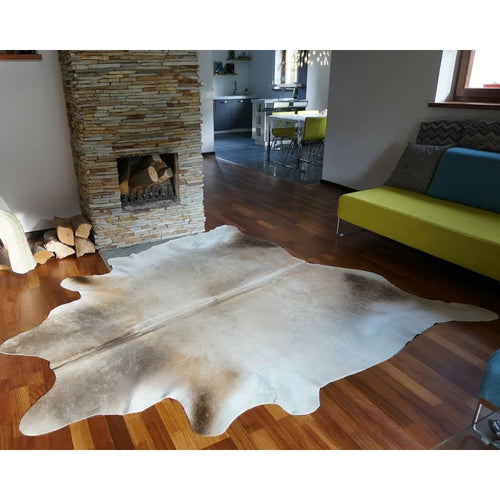 Grey Palomino Brazilian Cowhide Rug, Natural Suede Leather | eCowhides