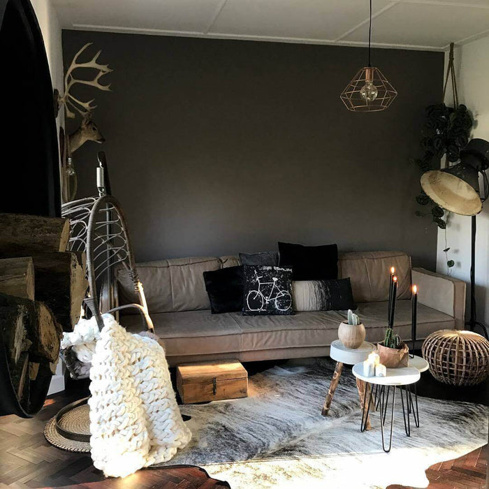 Light Brindle Brazilian Cowhide Rug: XL