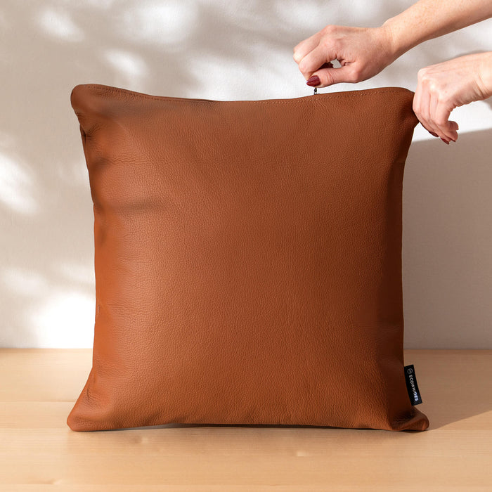 Caramel Leather Pillow