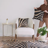 Zebra Safari Cowhide Pillow