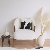 Black and White Cowhide Pillow
