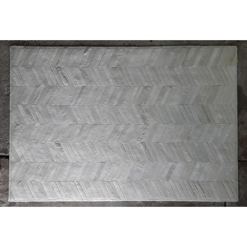 Chevron Cowhide Rug , Anti-Slip Backing | eCowhides