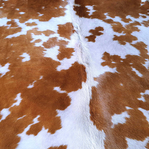 Brown And White Cowhide Pillow , Anti-Slip Backing | eCowhides