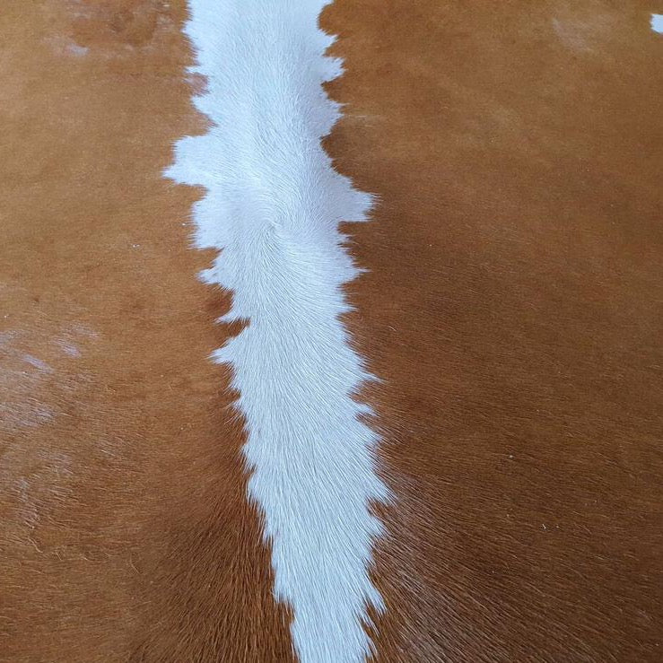 Hereford Brazilian Cowhide Rug: Large , Natural Suede Leather | eCowhides