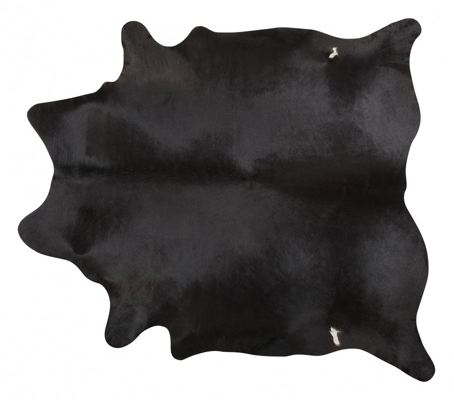 XL Solid Black Brazilian Cowhide Rug · eCowhides®