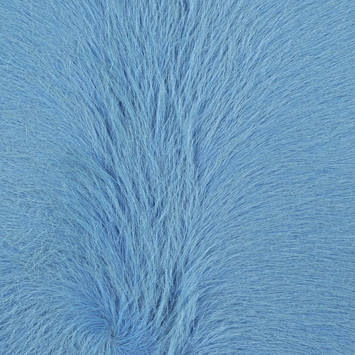 Sea Blue Dyed Cowhide Rug , Natural Suede Leather | eCowhides