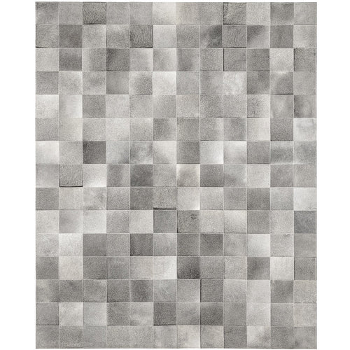 Rhodes Grey Cowhide Rug , Natural Suede Leather | eCowhides