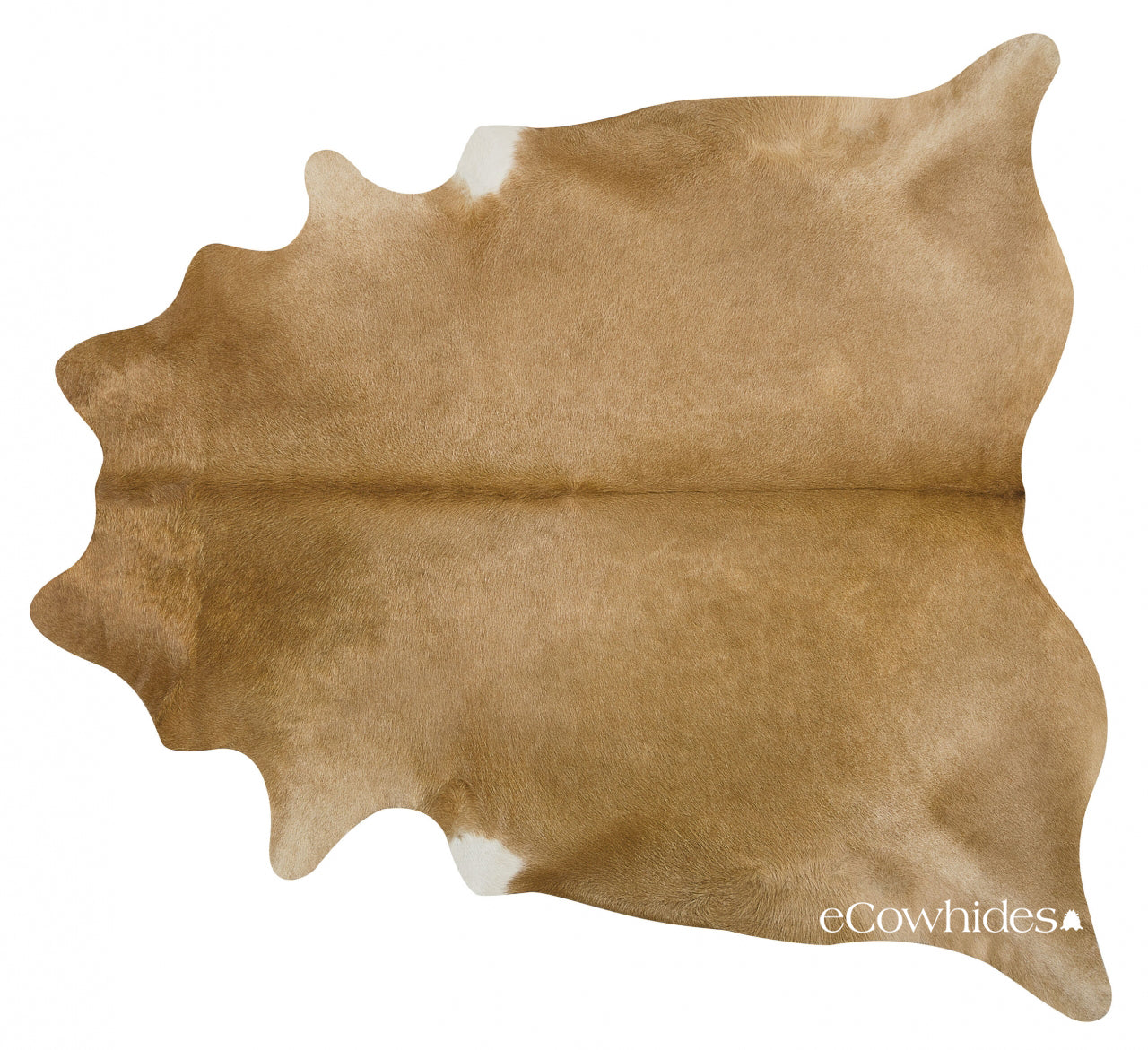 Palomino Brazilian Cowhide Rug Xl , Natural Suede Leather eCowhides
