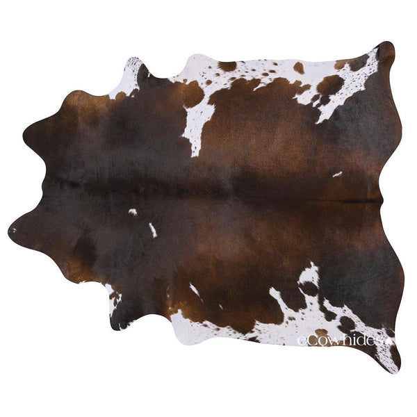 Chocolate Brown and White Brazilian XXL Cowhide Rug · eCowhides®