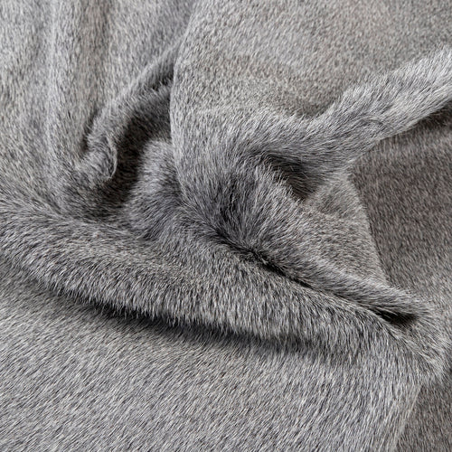 Grey Brazilian Cowhide Rug: Large , Natural Suede Leather | eCowhides