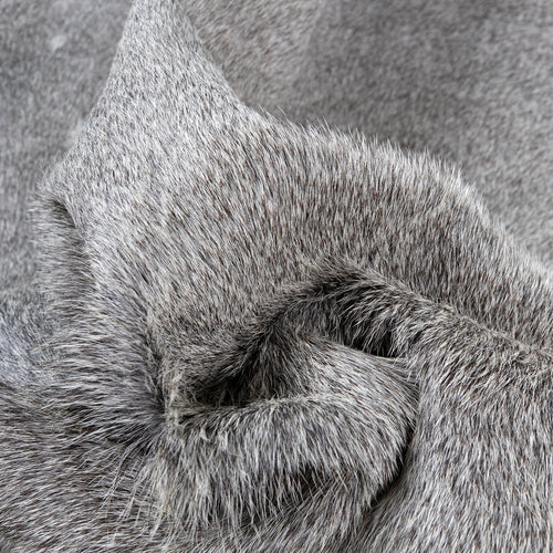 Grey Brazilian Cowhide Rug: Large , Natural Suede Leather | eCowhides