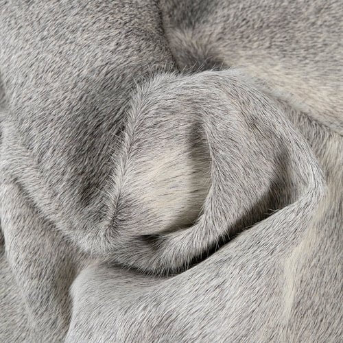 Grey Brazilian Cowhide Rug: Large , Natural Suede Leather | eCowhides