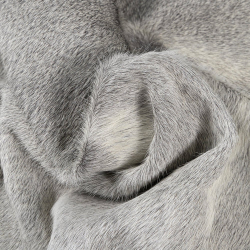 Grey Brazilian Cowhide Rug: Xl , Natural Suede Leather | eCowhides