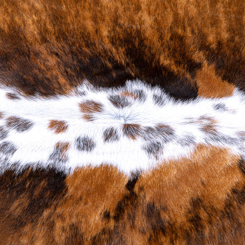 Tricolor Brazilian Cowhide Rug: Large , Natural Suede Leather | eCowhides