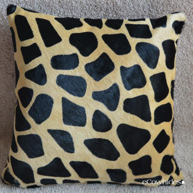 Giraffe Cowhide Pillow · Free Shipping · eCowhides® 