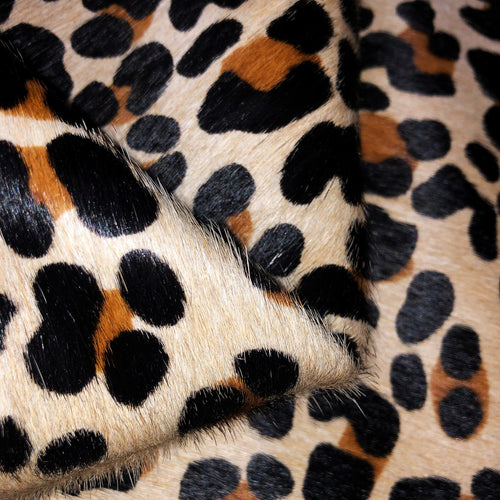 Leopard Cowhide Rug , Natural Suede Leather | eCowhides