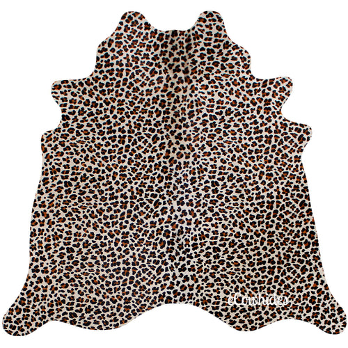 Leopard Cowhide Rug , Natural Suede Leather | eCowhides