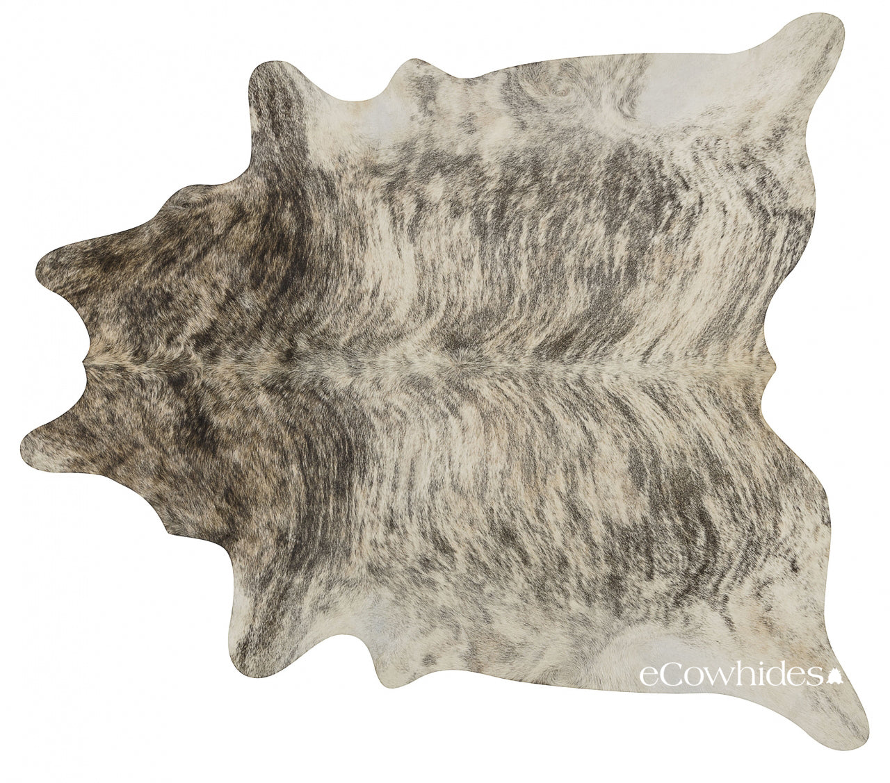 Light Brindle Brazilian Cowhide Rug Large , Natural Suede Leather