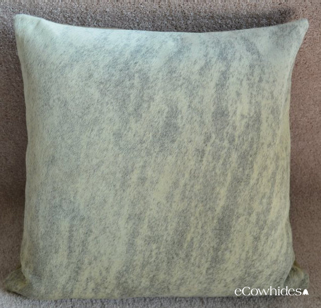 Light Brindle Cowhide Pillow , Anti-Slip Backing | eCowhides